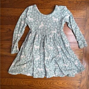 Little Sleepies Unicorn Garden Twirl Dress Size 2T
